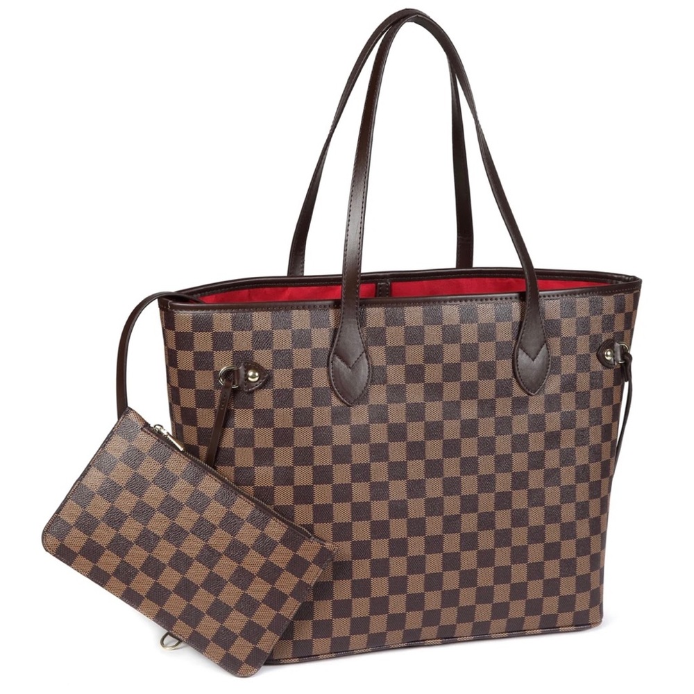 Daisy Rose Tote Shoulder Bag with inner pouch.